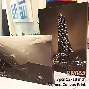 3 Pieces 18x12inch (45x30cm) Landscape Canvas Print