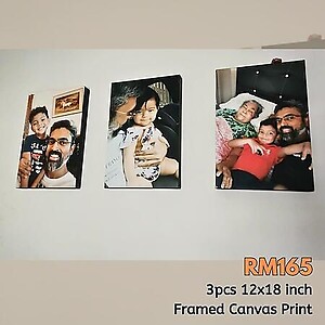 3 Pieces 12x18inch (30x45cm) Portrait Canvas Print