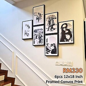 3 Pieces 12x18inch (30x45cm) Portrait Canvas Print