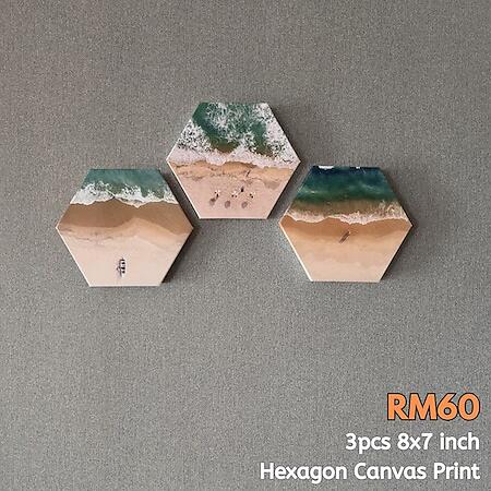 Hexagon Prints 8x7inch (20x18cm)